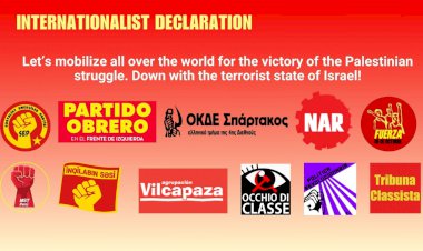 Let’s mobilize all over the world for the victory of the Palestinian struggle. Down with the terrorist state of Israel!